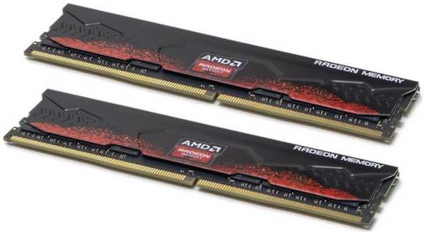 Модуль памяти DDR4 32GB (2*16GB) AMD R9S432G3606U2K Radeon R9 Gamers Series Black Gaming Memory PC4-28800 3600Mhz CL18 1.35V 288-pin RTL 9698840072