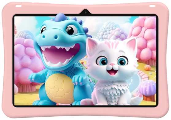 Планшет 10.1'' TECLAST P30T Kids 2027855 A523/4Gb/128Gb/IPS/1280x800/Android 14/розовый/5Mpix/2Mpix/BT/WiFi/Touch/microSD 256Gb/6000mAh/10hr 9698840280