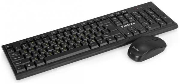 Клавиатура и мышь Wireless Exegate Combo MK280 EX296104RUS Professional Standard (клавиатура полноразмерная влагозащищенная 104кл. + мышь оптическая 1 9698840467