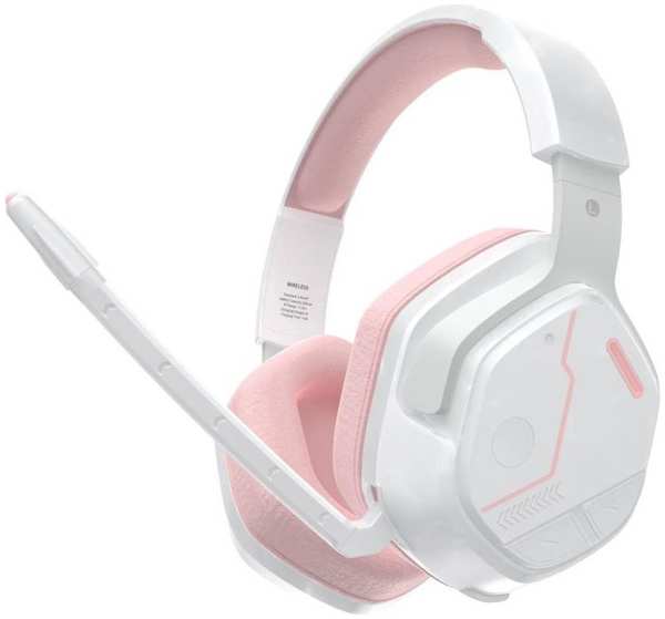 Гарнитура wireless Dareu EH755 игровая White-Pink (белая/розовая), подключение 2.4GHz+Bluetooth 9698841987