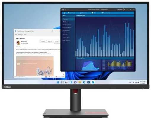 Монитор 27″ Lenovo ThinkVision T27p-30 63A9GAT1EU 3840x2160, 4 ms, 350 кд/м2, 1300:1, 178°/178°, 16: 9698842563