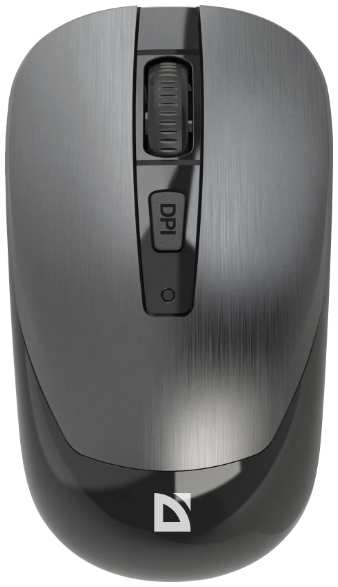 Мышь Wireless Defender Wave MM-995 52993 USB, симметричная, 800/1200/1600 dpi, серебристая 9698842881