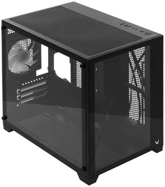 Корпус mATX FORMULA CRYSTAL Z5 черный, без БП, панель из закаленного стекла, USB 2.0, USB 3.1, audio 9698843102