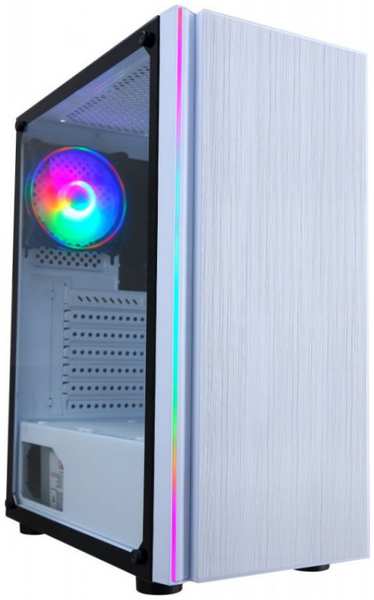 Корпус ATX FORMULA CL-3302W белый, без БП, панель из закаленного стекла, RGB, 2*USB 2.0, USB 3.0, audio 9698843106