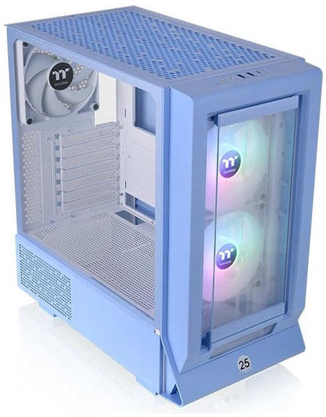 Корпус eATX Thermaltake Ceres 350 MX Hydrangea Blue CA-1Z3-00MFWN-00 голубой, без БП, панель из закаленного стекла, 2*USB 3.0, USB Type-C, HD Audio 9698843195