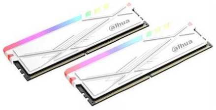 Модуль памяти DDR5 32GB (2*16GB) Dahua DHI-DDR-C600URW32G64D white PC5-51200 6400MHz CL32 радиатор 1.4V RGB 9698843454