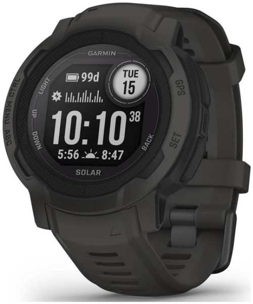 Часы Garmin Instinct 2 Solar 010-02627-00 графитовый 45мм