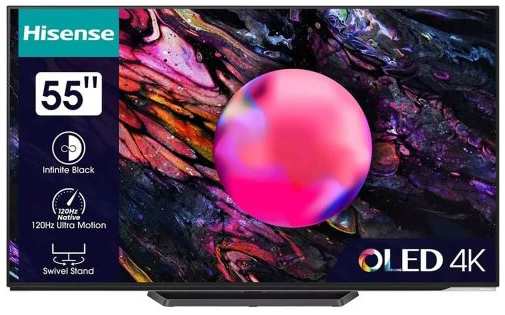Телевизор OLED Hisense 55A85K 55″, черный, 4K Ultra HD, 120Hz, DVB-T, DVB-T2, DVB-C, DVB-S, DVB-S2, USB, WiFi, Smart TV 9698844825