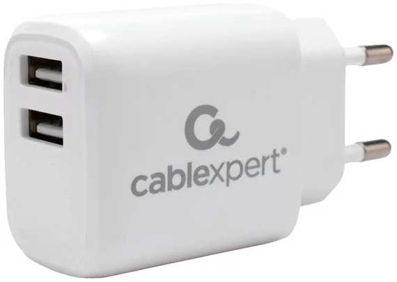 Зарядное устройство сетевое Cablexpert MP3A-PC-58 Зарядное устройство Cablexpert 10.5Вт, 2.1А, 2хUSB