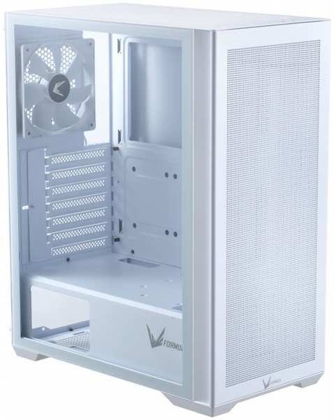Корпус ATX FORMULA AIR POWER G5 W белый, без БП, боковая панель из закаленного стекла, USB3.0, USB3.1, audio 9698847261