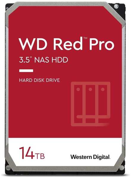 Жесткий диск 14TB SATA 6Gb/s Western Digital WD142KFGX NAS Red Pro 3.5″ 7200rpm 512MB 9698847399
