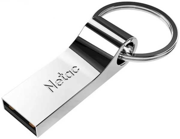 Накопитель USB 2.0 4GB Netac NT03U275N-004G-20SL U275, с кольцом, металлическая