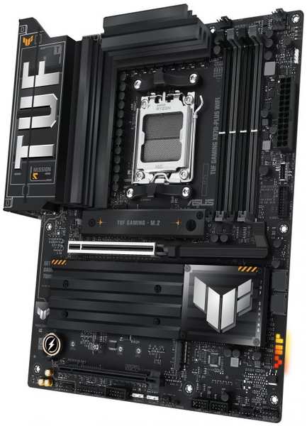 Материнская плата ATX ASUS TUF GAMING X870-PLUS WIF (AMD AM5, X870, 4*DDR5 (8000), 2*SATA RAID, 4*M.2, PCIe, WiFi, HDMI, 2*USB 3.2, USB 2.0)