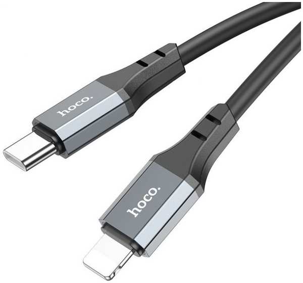 Кабель интерфейсный Hoco X92 HONEST PD USB Type-C (m)-Lightning (m) 3м черный коробка (2002076)