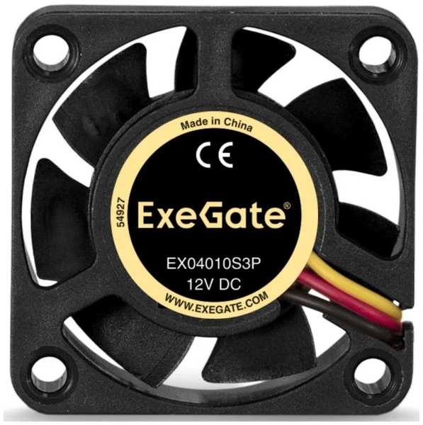 Вентилятор для корпуса Exegate EX04010S3P-5 EX295193RUS 40x40x10 mm, 5000rpm, 5.5CFM, 24dBa, 3-pin