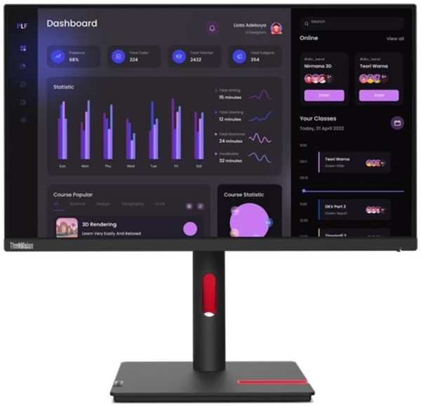 Монитор 23,8″ Lenovo ThinkVision T24i-30 63CFMATXUK 1920x1080 LED, 16:9, IPS, 250cd, 1000:1, 3M:1, 4 9698864431