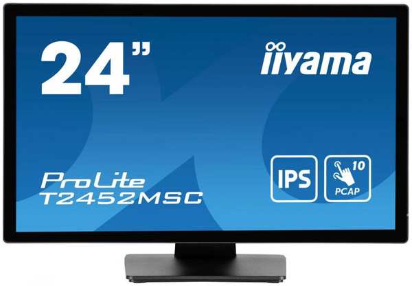 Монитор 23,8″ Iiyama ProLite T2452MSC-B1 1920x1080 LED, 16:9, IPS, 400cd, 1000:1, 14ms(BTB), 178/178