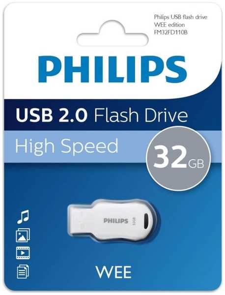 Накопитель USB 2.0 32GB Philips FM32FD110B/97 WEE