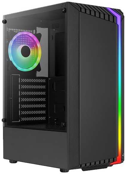 Корпус ATX AeroCool Bionic-G-BK-v2 4710562758672 , без БП, 2*USB 3.0, USB 2.0, HD Audio