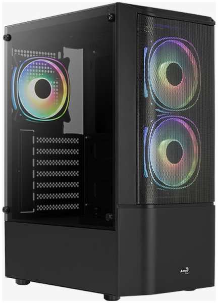 Корпус ATX AeroCool Quantum Mesh-G-BK-v3 4710562758580 , без БП, USB 3.0, 2*USB 2.0, HD Audio