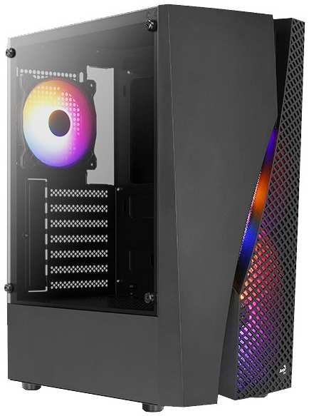 Корпус ATX AeroCool Wave-G-BK-v2 4711099470341 , без БП, 2*USB 3.0, USB 2.0, HD Audio