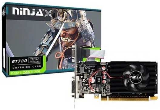 Видеокарта PCI-E Sinotex GeForce GT 730 Ninja (NF73NP013F) 1GB GDDR3 128bit 700/1600MHz 40nm HDMI/VGA/DVI RTL