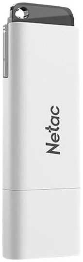 Накопитель USB 2.0 4GB Netac NT03U185N-004G-20WH U185, USB2.0, с колпачком, пластиковая белая