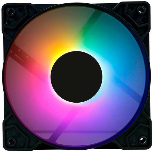 Вентилятор для корпуса Oklick OG-CF120RGB1-BK 120x120x25mm, 1800rpm, 35 CFM, 4-pin Ret