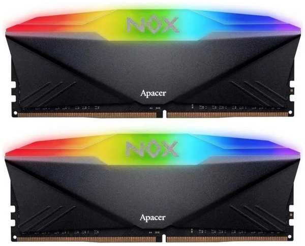 Модуль памяти DDR4 32GB (2*16GB) Apacer AH4U32G32C28YNWAA-2 PC4-25600 3200MHz RGB 1.35V, радиатор