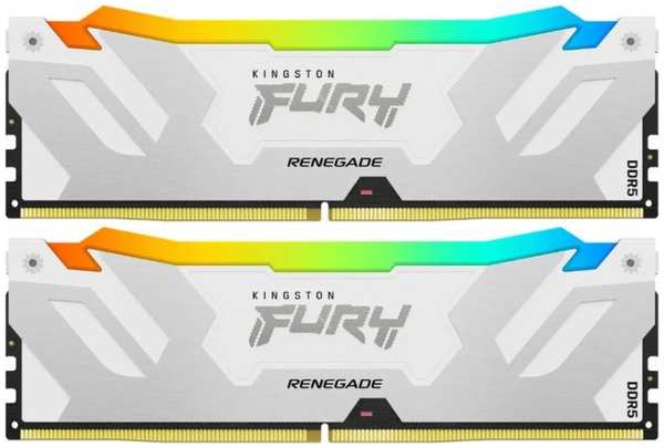 Модуль памяти DDR5 32GB (2*16GB) Kingston FURY KF564C32RWAK2-32 Renegade RGB XMP PC5-51200 6400MHz 1RX8 CL32 1.4V 288-pin 16Gbit