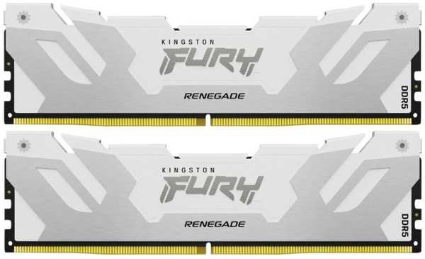 Модуль памяти DDR5 32GB (2*16GB) Kingston FURY KF560C32RWK2-32 Renegade White XMP PC5-48000 6000MHz 1RX8 CL32 1.35V 288-pin 16Gbit 9698866413