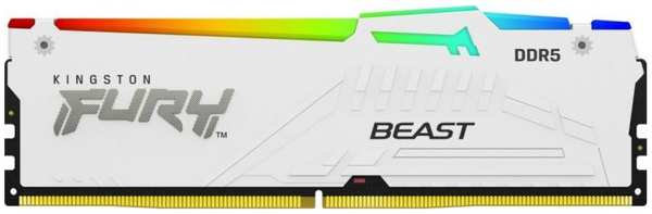 Модуль памяти DDR5 16GB Kingston FURY KF552C40BWA-16 Beast RGB XMP PC5-41600 5200MHz 1RX8 CL40 1.25V 288-pin 16Gbit heatsink