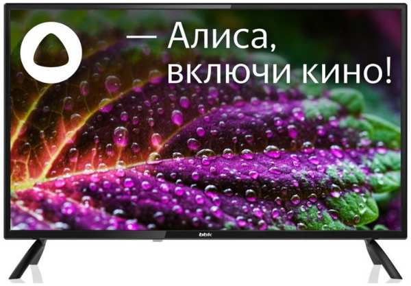 Телевизор BBK 32LEX-7257/TS2C (B) 32″ Яндекс.ТВ HD 60Hz DVB-T2 DVB-C DVB-S2 USB WiFi Smart TV