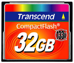 Карта памяти CompactFlash 32GB Transcend TS32GCF133 Card 133x