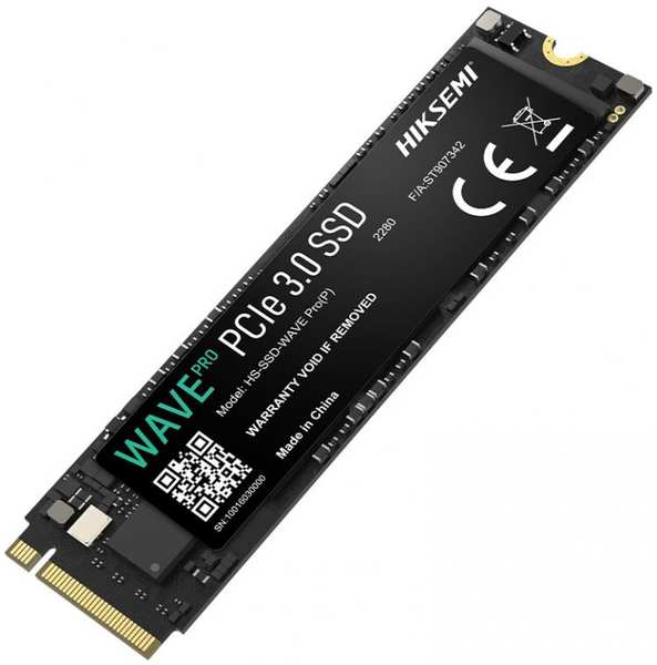 Накопитель SSD M.2 2280 HIKVISION HS-SSD-WAVE PRO(P) 256G HIKSEMI 256GB PCI-E 3.0 x4 3D NAND 3230/1250MB/s IOPS 195K/112K TBW 112 MTBF 1.5M 9698868246