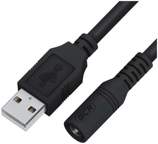 Переходник Greenconnect GCR-53521 кабеля питания 1.0m USB AM / DC Jack 5.5х2.1 mm, M/F 9698868409