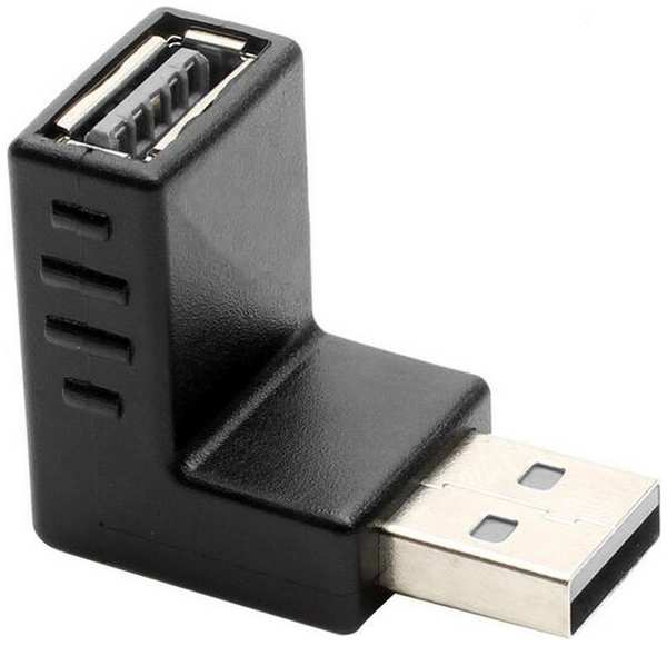 Переходник Greenconnect GCR-53594 USB 2.0 AM / AF , угловой, вниз