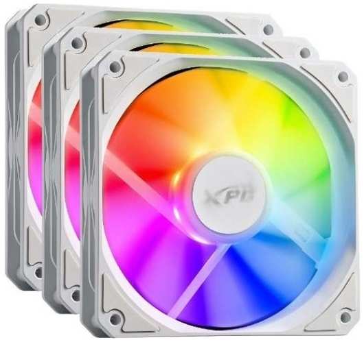 Вентилятор для корпуса ADATA XPG VENTO R 120 ARGB PWM 120x120mm, 300-1600rpm, 65CFM, 32dBa, ARGB, 4-pin PWM, white (3-pack) 9698869440