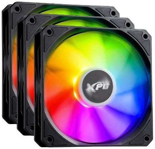 Вентилятор для корпуса ADATA XPG VENTO R 120 ARGB PWM 120x120mm, 300-1600rpm, 65CFM, 32dBa, ARGB, 4-pin PWM, (3-pack)