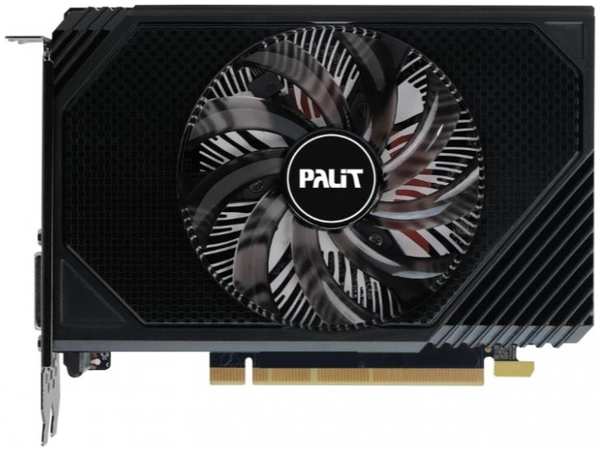 Видеокарта PCI-E Palit GeForce RTX 3050 STORMX V1 (NE63050018JE-1072F) 6GB GDDR6 92bit 8nm 1042/14000MHz DVI/HDMI/DP