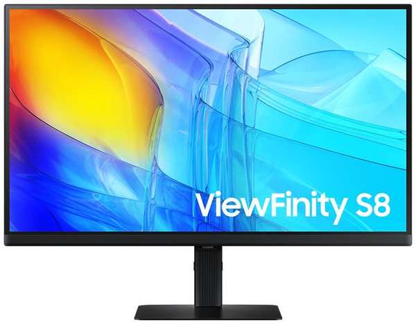 Монитор 27″ Samsung ViewFinity S8 S27D800EAIXCI IPS LED 5ms 16:9 HDMI M/M матовая HAS Piv 1000:1 350cd 178гр/178гр 3840x2160 60Hz DP 4K USB