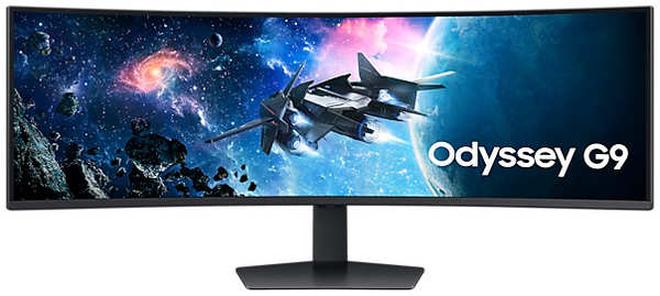 Монитор 49″ Samsung Odyssey OLED G9 S49CG954EIXCI VA LED 32:9 HDMI M/M матовая HAS Piv 450cd 178гр/178гр 5120x1440 240Hz FreeSync Premium Pro D