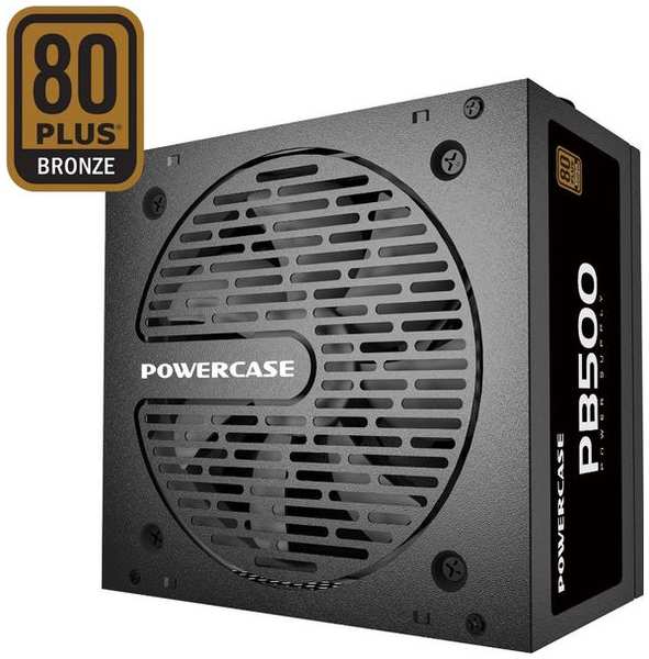 Блок питания ATX Powercase PB500 PS-500B-DC 500W, 80 Plus Bronze