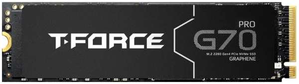 Накопитель SSD M.2 2280 Team Group T-FORCE G70 PRO TM8FFH001T0C129 1TB, 7400/5500MB/s, PCIe 4.0 x4, NVMe, TLC, 740 TBW