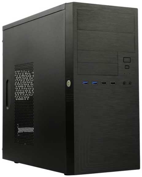 Корпус mATX Powerman ES555 6196080 , БП PM-600ATX-F, 2*USB 2.0, 2*USB 3.0