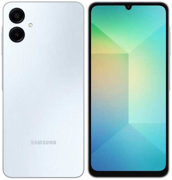 Смартфон Samsung Galaxy A06 4/64Gb SM-A065FLBDSKZ 3G 4G 2Sim 6.7″ 720x1600 Android 14 50Mpix 802.11 a/b/g/n/ac GPS GSM900/1800 GSM1900 microSD