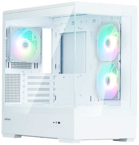 Корпус mATX Zalman P30 V2 P30 White V2 белый, без БП, боковая и фронатльная панели из закаленного стекла, USB TYPE-C, USB 3.0 9698874837