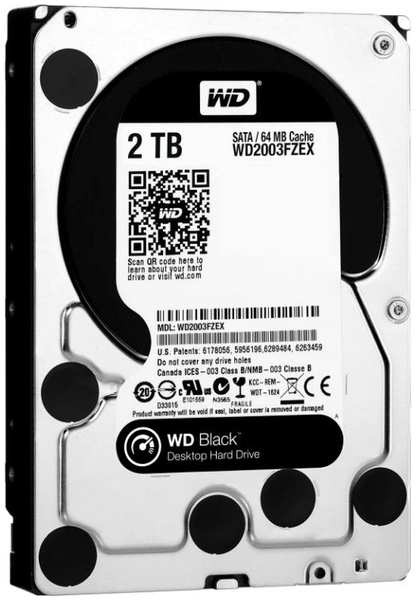 Жесткий диск 2TB SATA 6Gb/s Western Digital WD2003FZEX-00SRLA0 Caviar 7200rpm 64MB