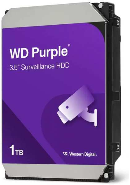 Жесткий диск 1TB SATA 6Gb/s Western Digital WD10PURZ-85BDSY0 Video IntelliPower 5400rpm 64MB