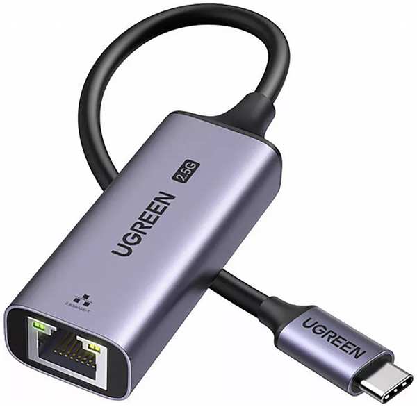 Адаптер UGREEN CM648 25051_ USB-A 3.0 to RJ45 2.5G Ethernet Adapter, grey 9698880284